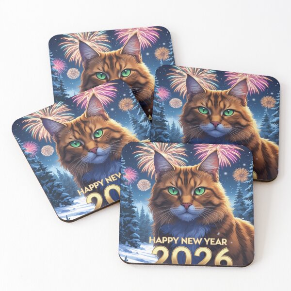 Item preview, Cat with Happy New Year 2025 greetings. designed and sold by evanurozi.