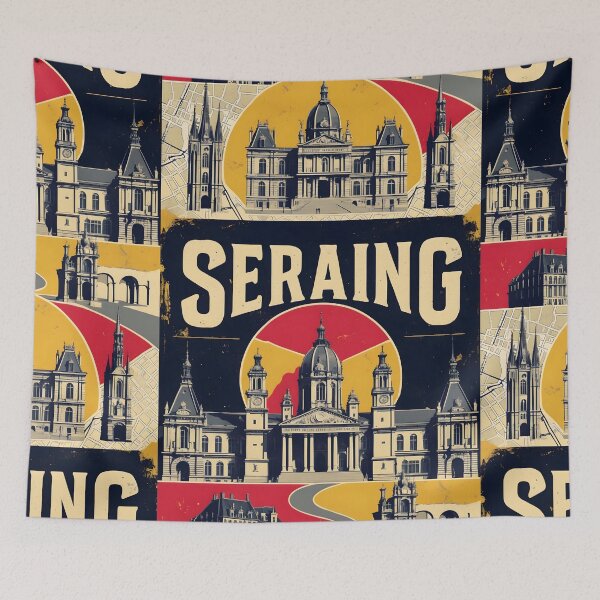 Item preview, Seraing Belgium 1950s Vintage Travel Tourism designed and sold by TravelersGems.