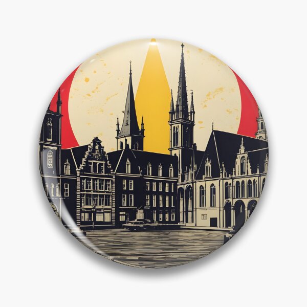 Item preview, Sint Niklaas Belgium 1950s Vintage Travel Tourism designed and sold by TravelersGems.