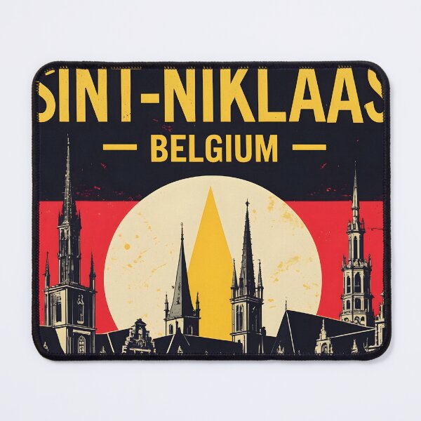 Item preview, Sint Niklaas Belgium 1950s Vintage Travel Tourism designed and sold by TravelersGems.
