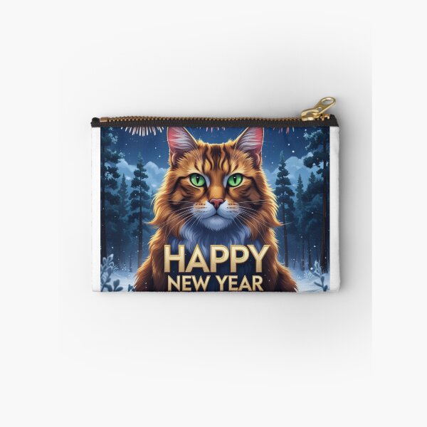 Item preview, Cat with Happy New Year 2025 greetings. designed and sold by evanurozi.