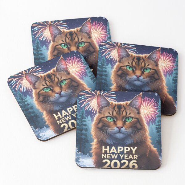 Item preview, Cat with Happy New Year 2025 greetings. designed and sold by evanurozi.