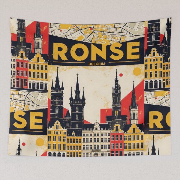 Item preview, Ronse Belgium 1950s Vintage Travel Tourism designed and sold by TravelersGems.