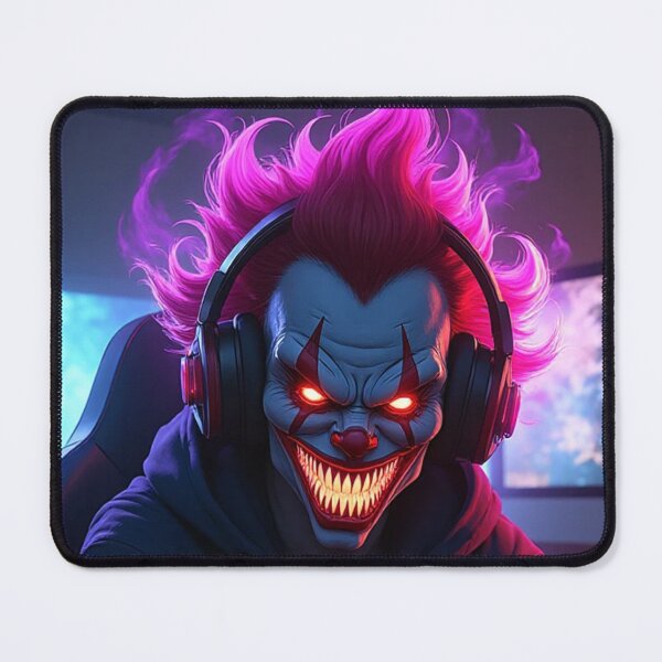 Item preview, A terrifying clown in a dark anime–fantasy style designed and sold by OhmAuraArt.