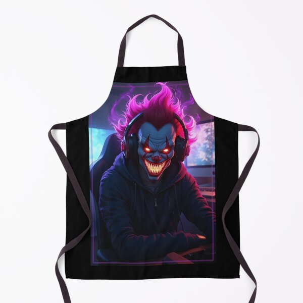 Item preview, A terrifying clown in a dark anime–fantasy style designed and sold by OhmAuraArt.