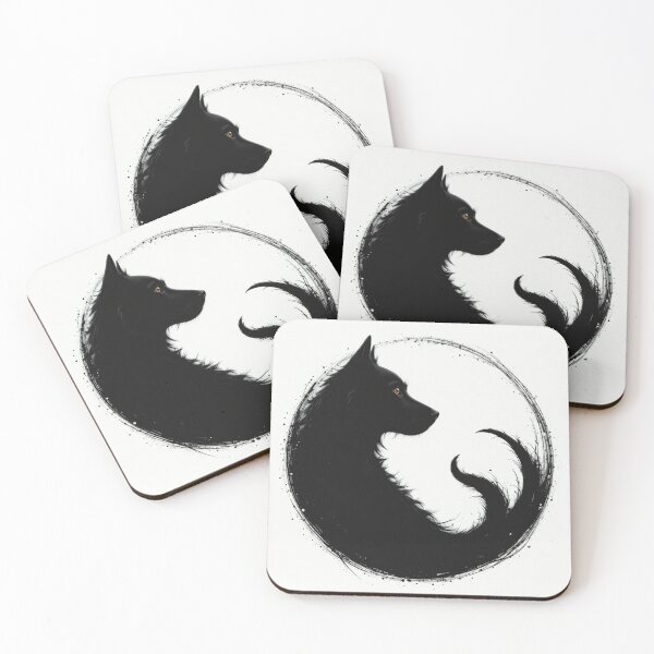 Artikelvorschau, Schwarzes Wolf-Kreisdesign entworfen und verkauft von Horse Designs .