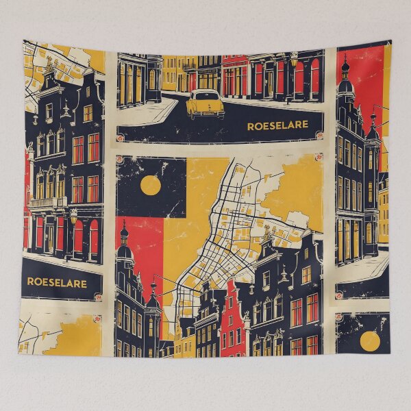 Item preview, Roeselare Belgium 1950s Vintage Travel Tourism designed and sold by TravelersGems.