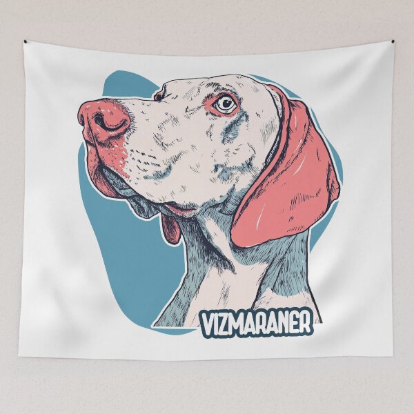 Item preview, VIZMARANER Vibes – A Quirky Canine Mashup in Bold Colors designed and sold by ForeverPrintsOK.