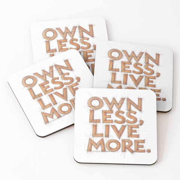 Item preview, Own Less, Live More designed and sold by RDproject.