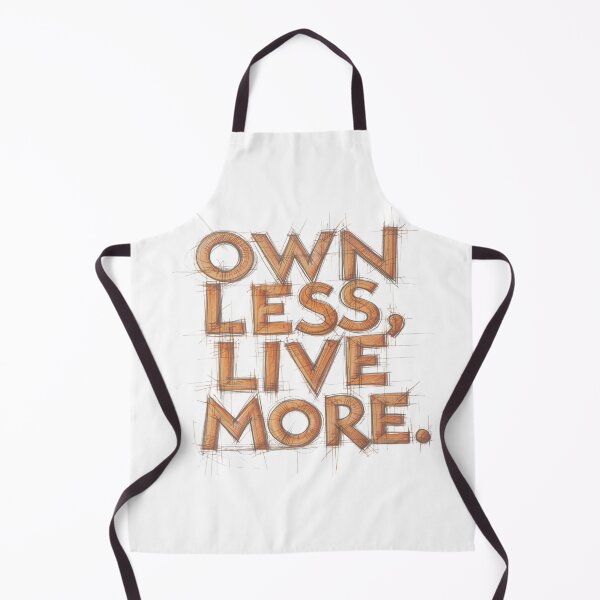 Item preview, Own Less, Live More designed and sold by RDproject.