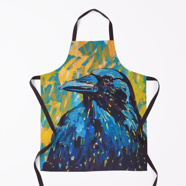 Item preview, Crow blue and yellow designed and sold by MarlaMorrisonArt.