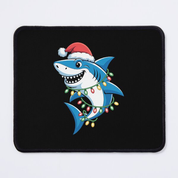 Item preview, Santa Shark Christmas Lights Sharkmas Tree Xmas Boys Men designed and sold by THagBlue.