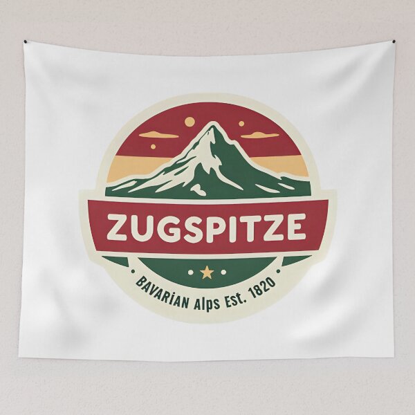 Item preview, Zugspitze Mountain Shirt | Germany's Highest Peak 2962m | Bavarian Alps Hiking Tee designed and sold by Aesthynova.