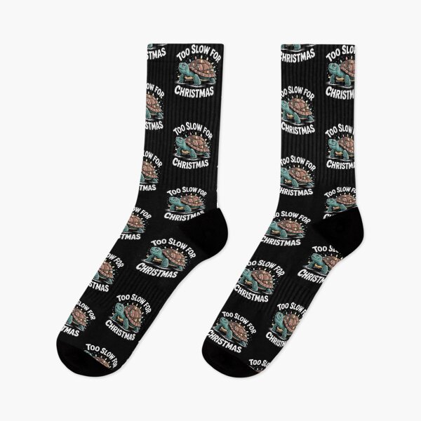 Item preview, Lazy Turtle – “Too Slow for Christmas” | Funny Sleepy Turtle Holiday Design designed and sold by ColorSplash123.