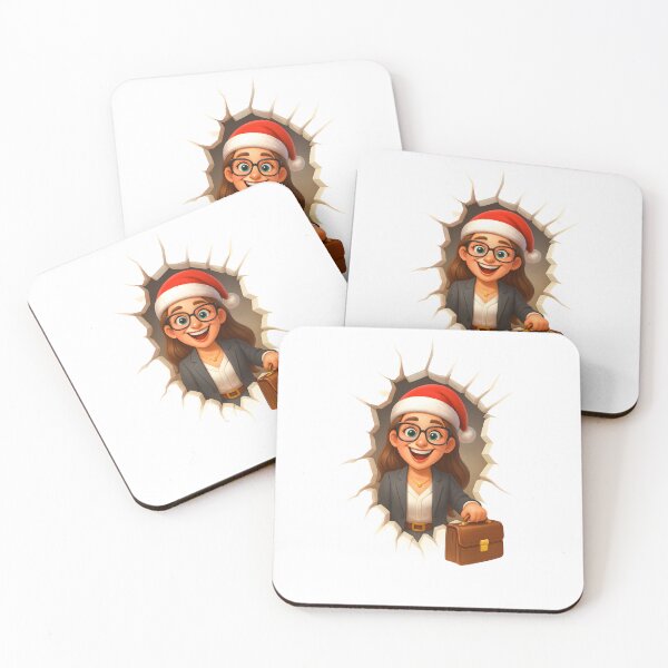 Item preview, Christmas Businesswoman Santa With Briefcase designed and sold by DigiHub Linker.