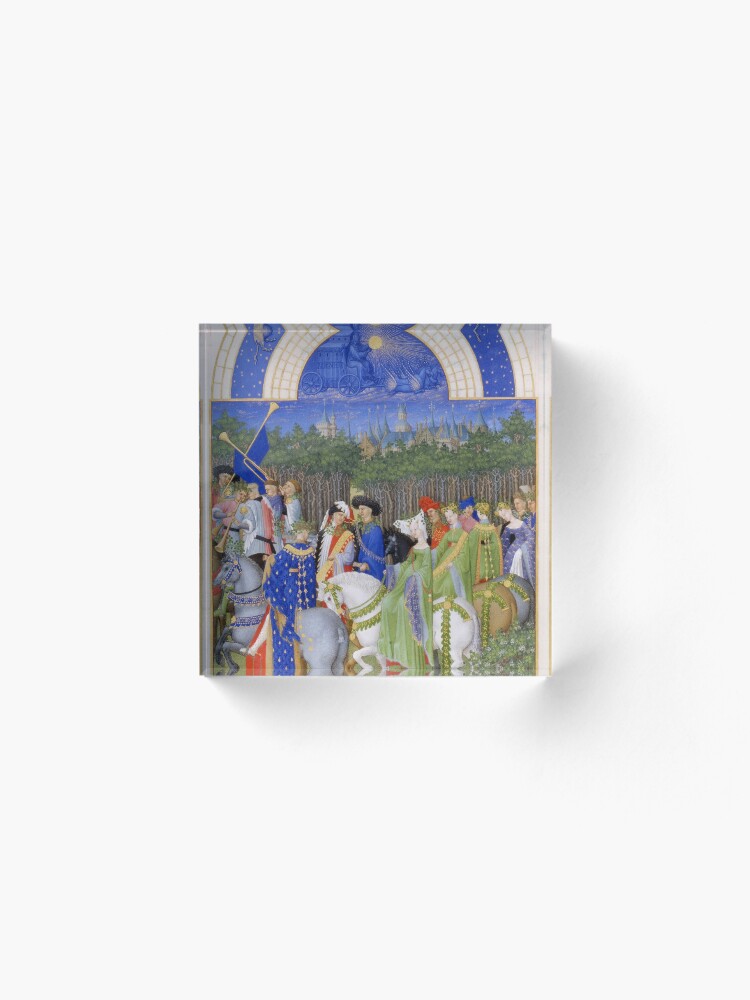 Alternate view of Les Très Riches Heures du duc de Berry 15th Century by Frères de Limbourg Acrylic Block