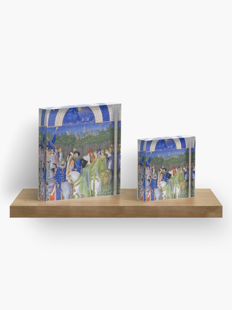 Alternate view of Les Très Riches Heures du duc de Berry 15th Century by Frères de Limbourg Acrylic Block
