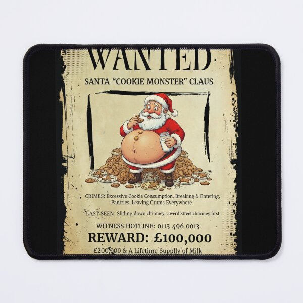 Item preview, WANTED: Santa "Cookie Monster" Claus designed and sold by AlphaPrint2410.