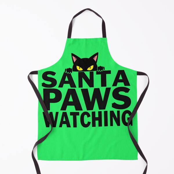 Item preview, Santa Paws Is Watching – Cheeky Aussie Cat Christmas Design designed and sold by TroyTheTerrific.