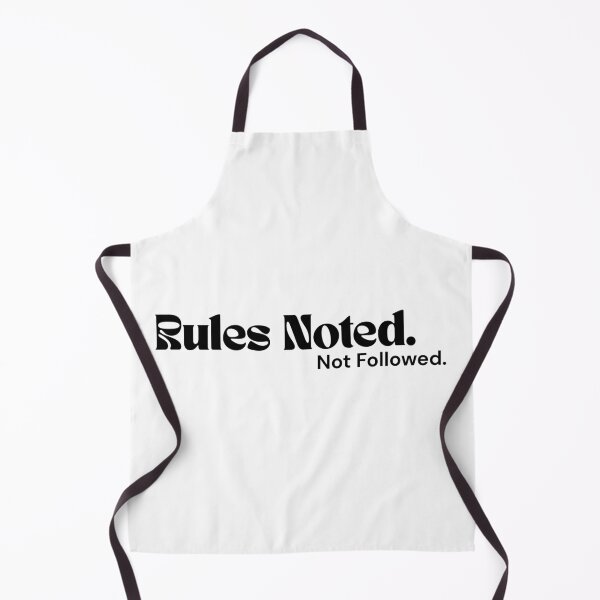 Item preview, Rules Noted. Not Followed. – Minimalist Text Design | Dark Humor Quote | RETL Style designed and sold by RETL.