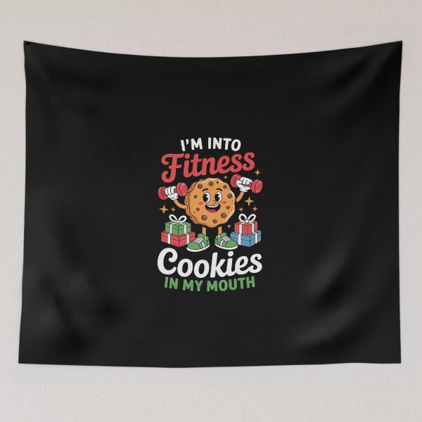 Item preview, I_m Into Fit_ness Cookies In My Mouth Xmas Cookies Workout designed and sold by KarstenNoanra.