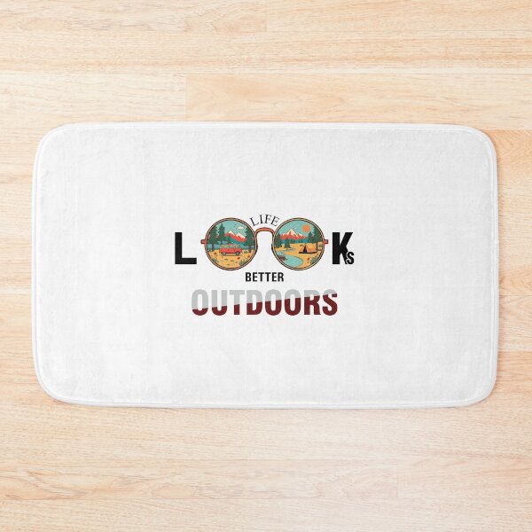 Item preview, Life Looks Better Outdoors – Retro Camping Adventure T-Shirt designed and sold by Rehma Wear.