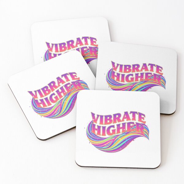 Item preview, VIBRATE HIGHER T-shirt | Good Vibes, Spiritual Energy & Retro Aesthetic Tee designed and sold by MINIMA.LIGN.
