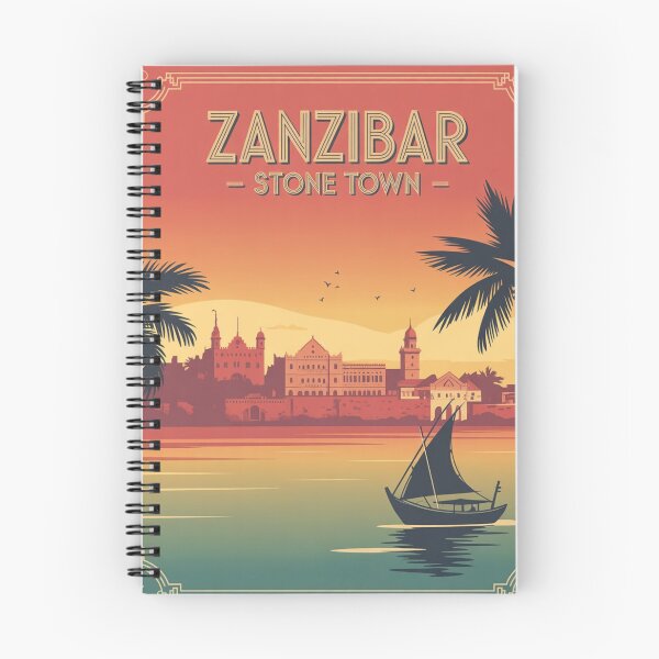 Item preview, Historic Stone Town Skyline – Zanzibar Travel Poster designed and sold by Timeless Design.