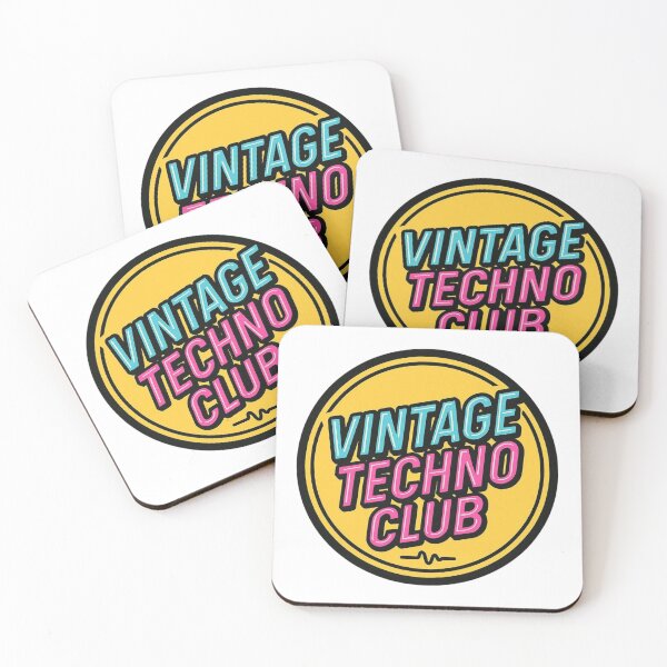 Item preview, Vintage Techno Club – Retro Rave Logo designed and sold by |TRSSHOP|.