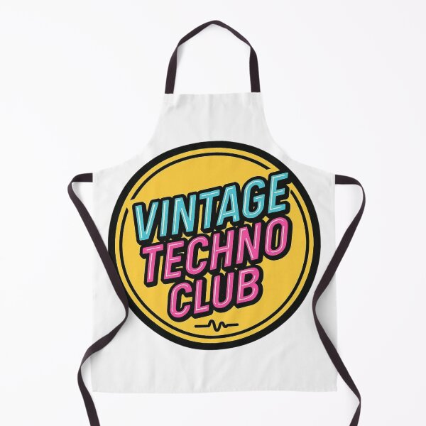 Item preview, Vintage Techno Club – Retro Rave Logo designed and sold by |TRSSHOP|.