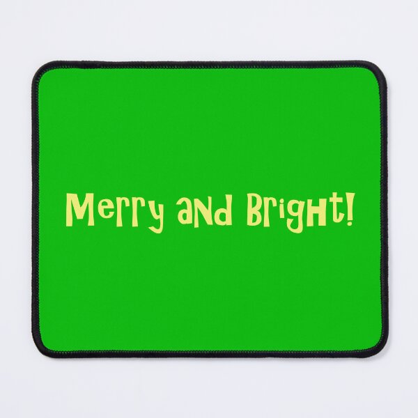 Item preview, Merry and Bright Gold Text on Green designed and sold by Art in My Loft.