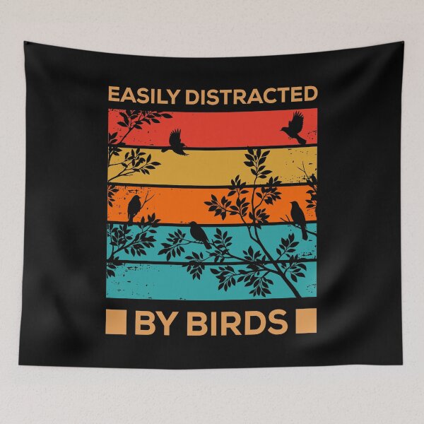 Item preview, Easily Distracted By Birds designed and sold by mybegoniatee.