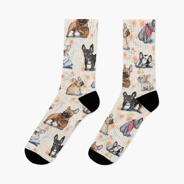 Item preview, Frenchie Floral designed and sold by Luci Power.