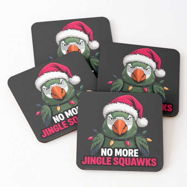 Item preview, Grumpy Parrot – “No More Jingle Squawks” | Funny Christmas Parrot Design designed and sold by ColorSplash123.