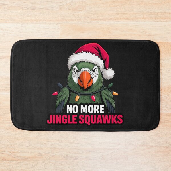 Item preview, Grumpy Parrot – “No More Jingle Squawks” | Funny Christmas Parrot Design designed and sold by ColorSplash123.