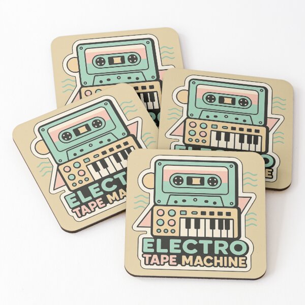 Item preview, Electro Tape Machine – Retro Cassette Synth Graphic designed and sold by |TRSSHOP|.