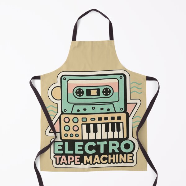 Item preview, Electro Tape Machine – Retro Cassette Synth Graphic designed and sold by |TRSSHOP|.