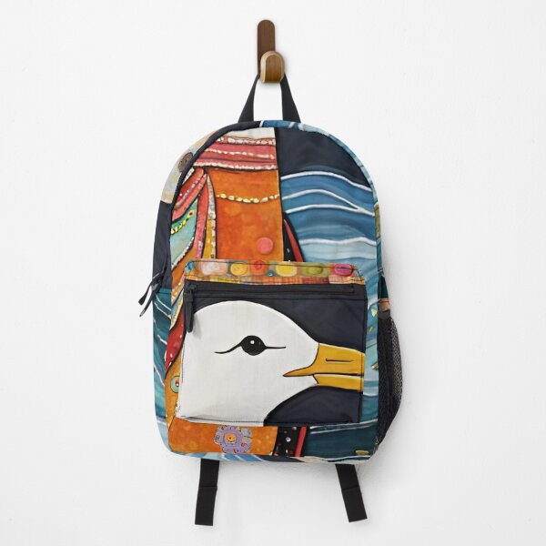 Item preview, Folk Art Seagull fishing designed and sold by Colin Bentham.
