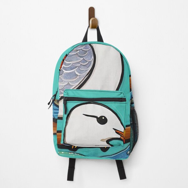 Item preview, Folk Art Seagull fishing designed and sold by Colin Bentham.