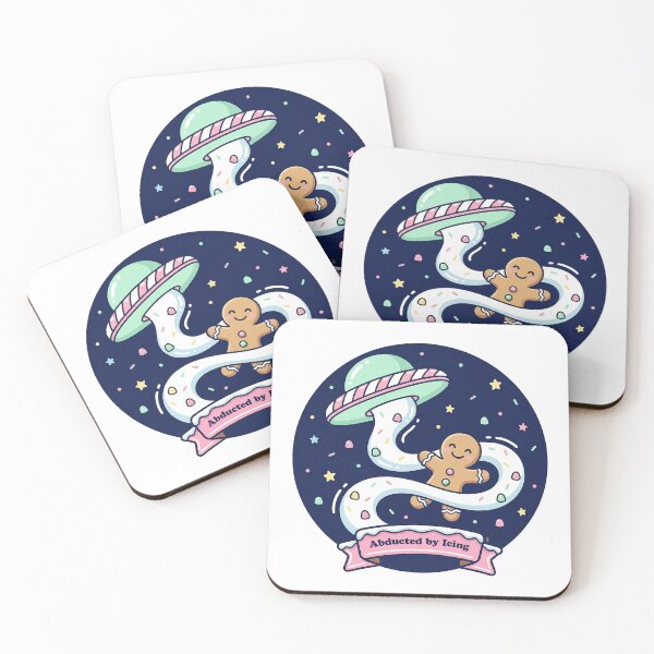 Item preview, Abducted by Icing — Frosting Ribbon Beam, Kawaii UFO designed and sold by gstevensonart.