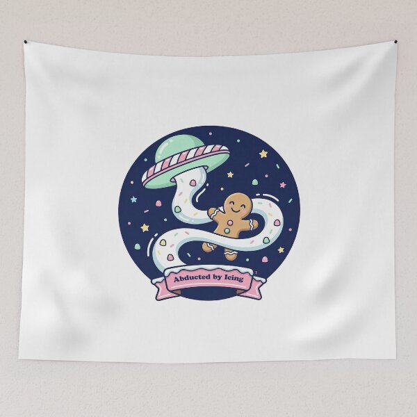 Item preview, Abducted by Icing — Frosting Ribbon Beam, Kawaii UFO designed and sold by gstevensonart.