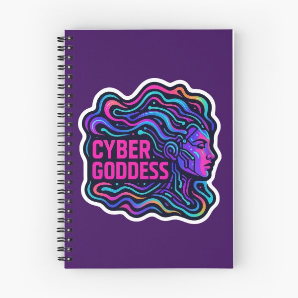 Item preview, Cyber Goddess – Neon Psytrance Rave Artwork designed and sold by |TRSSHOP|.