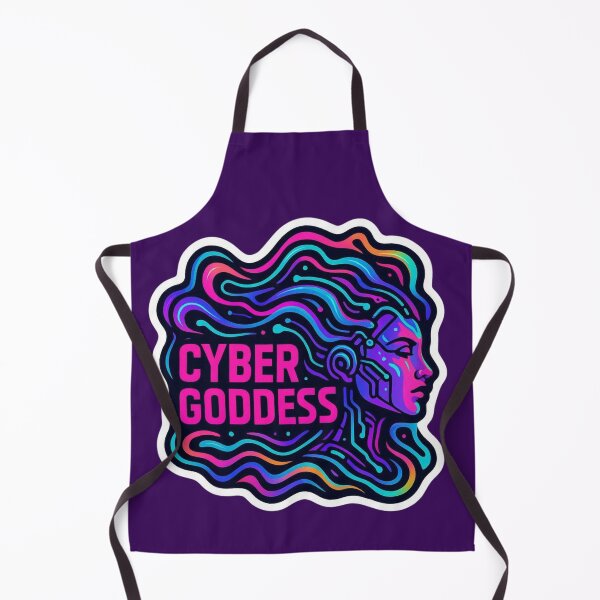 Item preview, Cyber Goddess – Neon Psytrance Rave Artwork designed and sold by |TRSSHOP|.