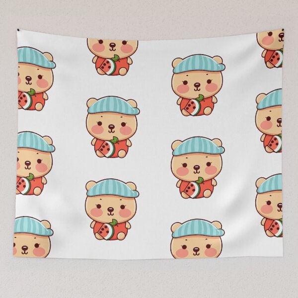 Item preview, Cute baby bear in a cap with watermelon designed and sold by y-a-y.