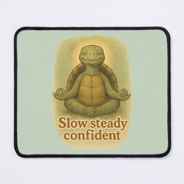 Item preview, Slow Steady Confident Tortoise designed and sold by ChirpInc.