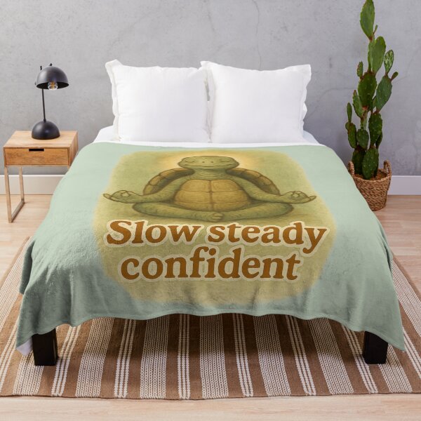 Item preview, Slow Steady Confident Tortoise designed and sold by ChirpInc.