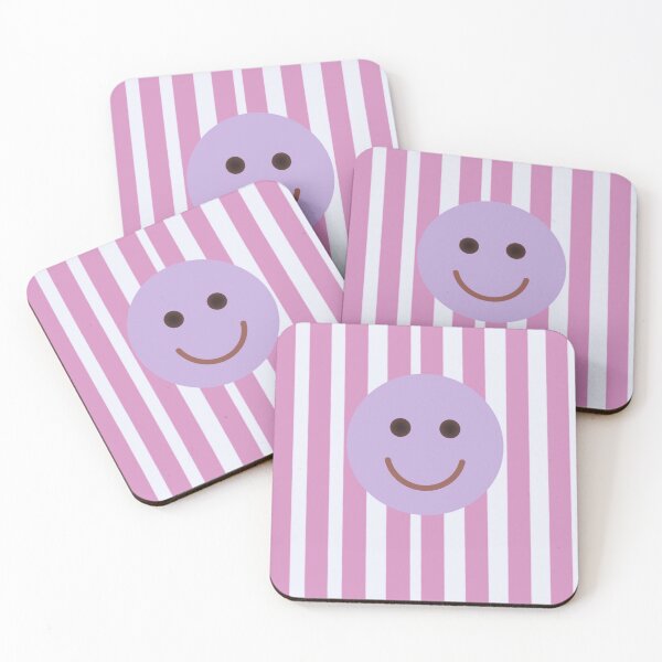 Item preview, Happy smiley face on a striped background designed and sold by BenCoStyle.