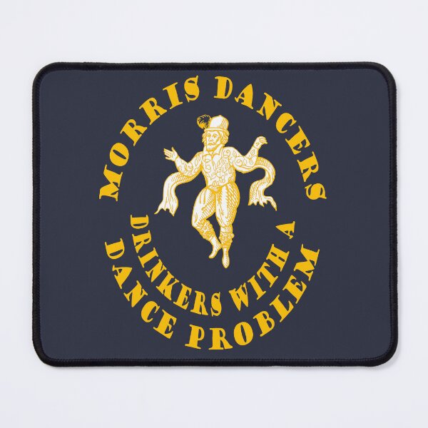 Item preview, Morris Dancers Drinkers With A Dance Problem Yellow Design designed and sold by taiche.