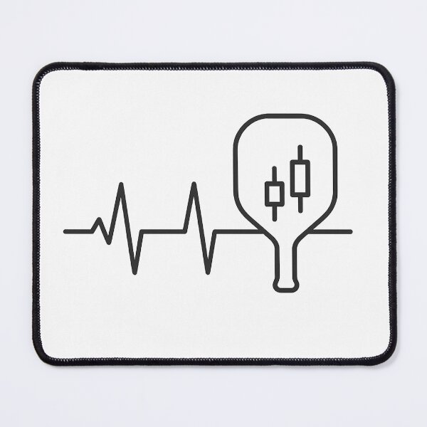 Item preview, Pickleball Pulse – Minimal Heartbeat Paddle Vector Design designed and sold by techy-rrr.