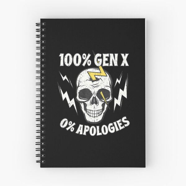 Item preview, 100 Gen X 0 Apologies Generation X Reunion Punk Rock Skull designed and sold by LeanneSandra.